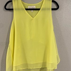 Yellow Sleeveless Blouse